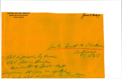 ["Notes On A Shipping Envelope Regarding S. 1564 From Sen. Everett Dirksen"]