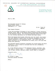 ["Letter From General Board Of Christian Social Concerns Of The Methodist Church To Sen. Dirksen Regarding Fair Housing"]