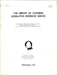 ["This Document Details Why Congress Has The Power To Write Laws Regarding Housing Under The 14th Amendment And The Commerce Clause."]