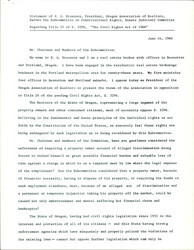 ["Statement From The President Of Oregon Association Of Realtors In Opposition Of The Civil Rights Act Of 1966. They Believe That The Housing Proposition Within The Civil Rights Act Violates Individual Rights Guaranteed Within The Constitution."]