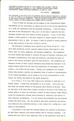 ["Statement From Senator Spessard L. Holland On The Civil Rights Act Of 1966. The Senator Goes Through Each Title Of The Act And Whether Or Not He Supports It. He Also Opposes Title Iv Of The Act Which Is A Provision On Housing."]