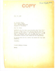 ["Letter From Dirksen To Harry Krotz About The Housing Provision Of The Civil Rights Act Of 1966."]