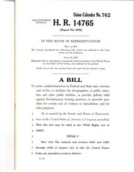 ["Draft Of The Civil Rights Act Of 1966 Proposed By Rep. Celler. The Acts Goal Was To \"assure Nondiscrimination In Federal And State Jury Selection And Service, To Facilitate The Desegregation Of Public Education And Other Public Facilities, To Provide Judicial Relief Against Discriminatory Housing Practices, To Prescribe Penalties For Certain Acts Of Violence Or Intimidation, And For Other Purposes\"."]