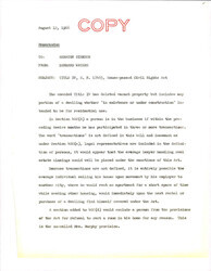 ["Memo Regarding Title Iv Of The House-passed Civil Rights Act Which Included The New Title Iv. The Memo Also Note The Differences In The Sections Of The Title And The Language Used."]
