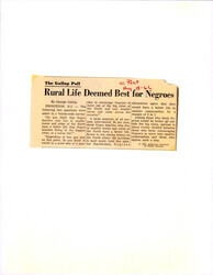 ["Article Reporting Survey Results About Where The Public Thinks An African American Would Have The Best Life."]