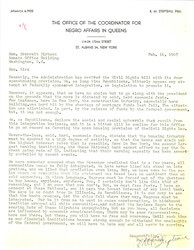 ["Letter To Dirksen About Open-housing In Illinois And The Integration Of Neighborhoods. The Letter Also Details The Republican Party's Duty To Financial Institutions."]