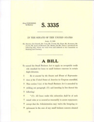 ["Bill To Amend The Small Business Act To Apply An Acceptable Credit Risk Standard For Loans To Small Business Concerns In Certain High-risk Areas."]
