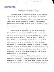 ["Memo For Dirksen About The Right To Voting And Lowering The Voting Age To 18 And How It Connects To Provisions Within The Civil Rights Act Of 1964."]
