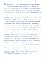 ["Record Of Senate Hearing S From 1953, Constitutional Digest From 1952, Quote From Rep Celler, And Essay Regarding Lowering The Voting Age During The Eisenhower Administration."]