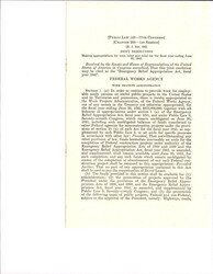 ["Joint Resolution To Make Appropriations For Work Relief For The Fiscal Year Ending June 30, 1942. Provided Relief To Work Projects Administration, Administrative Agencies, And U.S. Employees' Compensation Commission."]