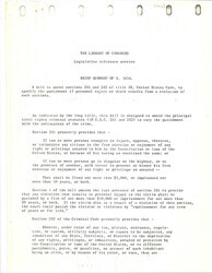 ["Summary Of S. 1654 Which Amends United States Code To Specify The Punishment If The Amended Acts Are Violated."]