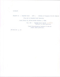 ["Dirksen Office Request To The Supreme Court For Slip Set On Supreme Court Decision For The Case Of Local Union 12, United Rubber Workers V. Nlrb. The Supreme Court Denied Certiorari To Union Petition."]
