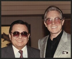 ["Handwritten on back: Paul Burke (actor) Palm Springs, CA 1-18-89."]