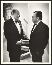 ["Caption: DKI with Boston Pops Conductor John Williams. Photo from Carlo Mastricolo July, 1988."]