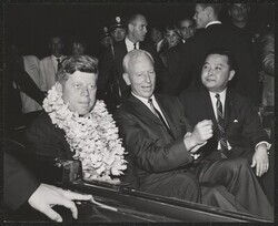 ["Signed on front: Aloha Danny, Neil. Stamp: Courtesy of Mayor Neal S. Blaisdell Honolulu, Hawaii."]