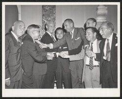 ["On post-it on back: Scan 1959 Statehood vote celebration."]