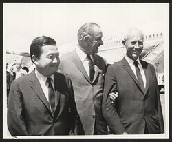 ["Information in title from back of photo. Stamp: Please credit United Press International Photo."]