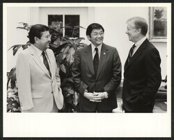 ["Stamp: Official Photograph The White House Washington. Please credit this photo Jack Kightlinger The White House."]