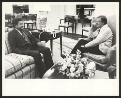 ["Information in title from back of photo. Stamp: Official Photograph The White House Washington."]