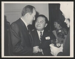 ["Caption: Dem. Club reception for leadership in January. Photo from Joe Poole."]