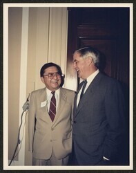["Caption: DKI at celebration honoring Fritz Mondale, 1987, Photo from Cong. Bill Alexander."]