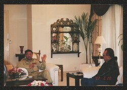 ["[Caption: DKI on defense trip to Afghanistan, Pakistan, Uzbekistan. Picture dated: February 20, 2002.]"]