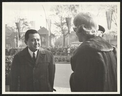 ["Caption: Pictures from Margaret McKenzie; husband: Frank Ellis McKenzie, USN. Stamp: U.S. Army Berlin Brigade Signal Division. Photo by: PFC Stuart M. Alpart."]