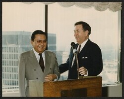["Caption: Reception for Sen. David Boren in Atlanta (DNC - July '88)."]