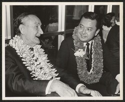 ["Information in title from back of photo. Stamp: Advertiser photo by T. Umeda."]