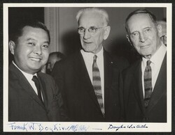 ["Signed on front: Frank [illegible] Douglas MacArthur. Information in title from back of photo."]