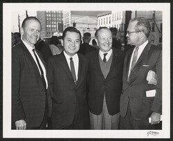 ["On attached card: File: Sen. Inouye in Cleveland - for Sen. Young dinner. Stamp: Rebman Photo Service, Inc."]