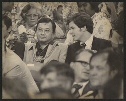 ["Caption: Hawaii Democratic Convention, Honolulu, May 28-30, 1976. (Paul Pendergast). Stamp: Dev O'Neill."]
