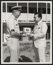 ["Information in title from back of photo. Stamp: Photo Lab U.S. Naval Submarine Base Pearl Harbor, Hawaii."]