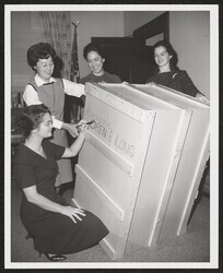 ["Information in title from back of photo."]