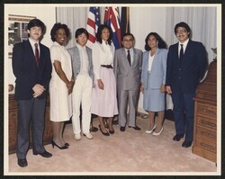 ["Information in title from back of photo. Stamp: U.S. Senate Photograph."]