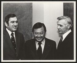 ["Caption: Gov. Blanton (Ray) - Tennessee, Mayor Fulton - Nashville, Tenn., Jan. 9, 1976 Governor's Conference on Tourist Dev."]