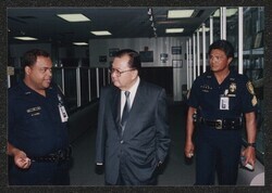 ["Caption: Sgt. Pabillano, Officer Lahens 7-1-98."]