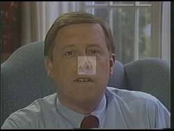 ["In the 1988 political TV ad, Democratic candidate Phil Bredesen passionately addresses critical national issues with a patriotic backdrop, earnestly urging voters to embrace change and support his congressional campaign. He stresses the need for a fresh approach and commitment to addressing challenges, speaking directly to the camera to garner political support."]
