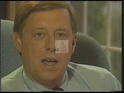 ["The 1988 political TV ad for Phil Bredesen focused on his firm rejection of negative campaigning. Throughout the ad, Bredesen is seen addressing audiences from a podium, consistently emphasizing his commitment to a positive, issue-focused campaign. He underscores his faith in voter judgment and his steadfast dedication to maintaining integrity and a high-minded approach in politics."]