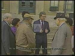 ["In the 1988 political TV ad, Democratic candidate Robert Nelson Clement strongly advocates for the middle class. Throughout various scenes, Clement, speaking at podiums and directly to the camera, passionately emphasizes his commitment to represent and support middle-class interests in Congress. Positioned confidently, he pledges to prioritize and fight for middle-class America in his congressional campaign."]