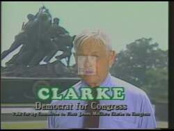 ["In this political advertisement, the speaker references their service in World War II and the Iwo Jima Memorial to emphasize the importance of maintaining a strong national defense to prevent war. The ad advocates for responsible military spending by supporting a robust defense budget while also calling for the elimination of waste and corruption."]