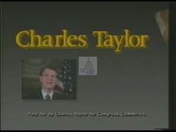 ["In this political advertisement, it is claimed that James McClure Clark, despite presenting himself as a protector of tax dollars, has previously voted for significant deficits and tax increases. The ad suggests that instead of hoping Clark changes his ways, a new candidate should be elected to better guard taxpayer interests."]