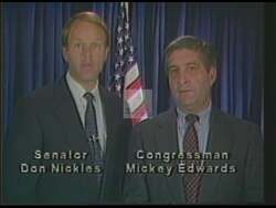 ["In this political advertisement, it is emphasized that re-electing Jim Inhofe is crucial because his conservative leadership has significantly impacted legislation, such as repealing the windfall profits tax. It highlights Inhofe's expertise in public works, highways, and aviation, which are vital for Oklahoma, advocating for his proven performance over mere promises."]