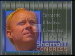 ["In this political advertisement, Brian Sherritt is presented as a candidate for Congress with a background as a pRosecuting attorney and a colonel in the U.S. Air Force Reserve, emphasizing his leadership skills and experience. The ad highlights his commitment to job creation, economic opportunities, and protecting local interests and values in Wyoming, contrasting his focus on state needs rather than those of Washington."]