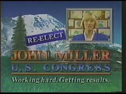 ["In this political advertisement, the speaker, a former teacher and the wife of Congressman John Miller, endorses Miller's commitment to education, highlighting his significant role in advancing a major education bill that benefits 99% of schools. The ad emphasizes that Miller's ongoing efforts in Congress are crucial for ensuring the quality of children's education."]