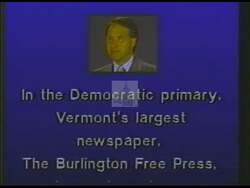 ["In this political advertisement, Paul Porrier is endorsed by Vermont's largest newspaper, the Burlington Free Press, and numerous other local newspapers and organizations, including the Vermont NEA and the Alliance of Conservation Voters. It also highlights that 74 of the 96 Democratic Senate and House members support him, citing his effectiveness as a legislator."]