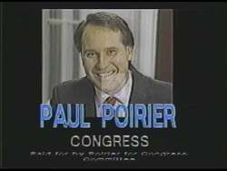 ["In this political advertisement, newspapers across Vermont endorse Paul Poirier for Congress, highlighting his role in advancing significant legislation and embodying Vermont's spirit. The ad emphasizes Poirier's ability to turn clear thinking into positive action, presenting him as a proven leader suited for Congress."]