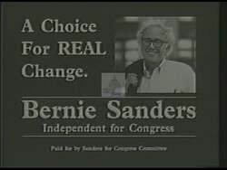 ["In this political advertisement, it is questioned why hard work does not translate into being able to afford a house, suggesting that the candidate offers a real choice for change."]