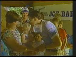 ["In his 1988 presidential campaign ad, Republican Joe Barton firmly advocates for stringent drug laws aimed at safeguarding children. The ad intersperses scenes of Barton speaking passionately at various podiums with moments where he listens to and addresses the concerns of parents and citizens in town hall meetings and gatherings, emphasizing a strong commitment to enhancing drug legislation across Texas and the nation to protect future generations."]