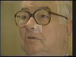 ["In his 1988 campaign ad, Republican candidate Robert Charles Hawkins firmly advocates for preserving Social Security, contrasting himself with L.F. Payne who suggests using Social Security funds to reduce national debt. Hawkins emphasizes his dedication to safeguarding the security and stability of seniors, highlighting the ideological divide on fiscal priorities between the two candidates."]